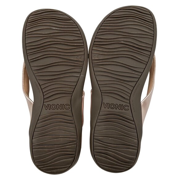 Vionic Womens Davina Rose Gold Orthotic Sandals Size 8 - Picture 7 of 10